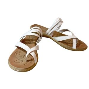 BOC Alisha Slip On Sandals White Womens New